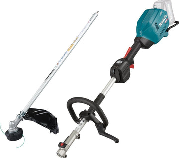 Makita Akku-Multifunktions-Antrieb 40 V max. UX01GZ01 mit Sensenaufsatz EM404MP - ohne Akku und Ladegerät