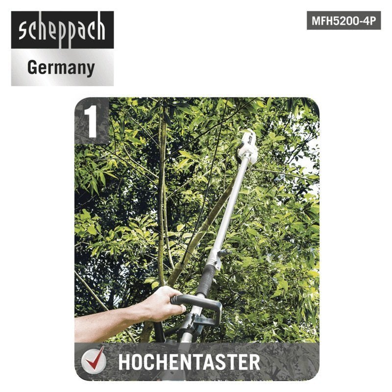 Scheppach Benzin-4 in 1 Multigartengerät MFH5200-4P - Versandrückläufer