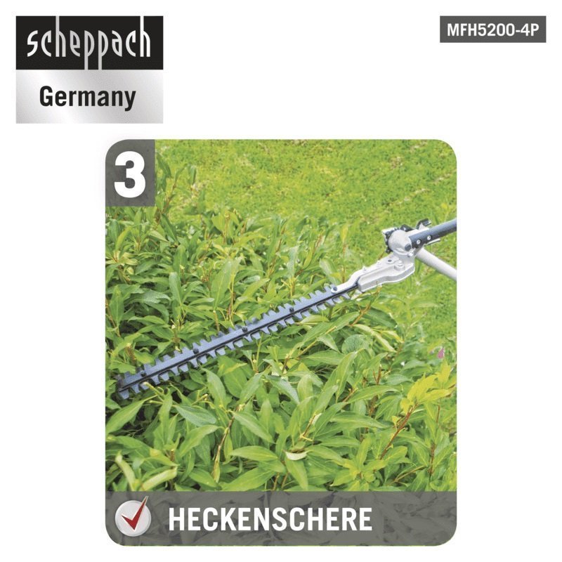 Scheppach Benzin-4 in 1 Multigartengerät MFH5200-4P - Versandrückläufer