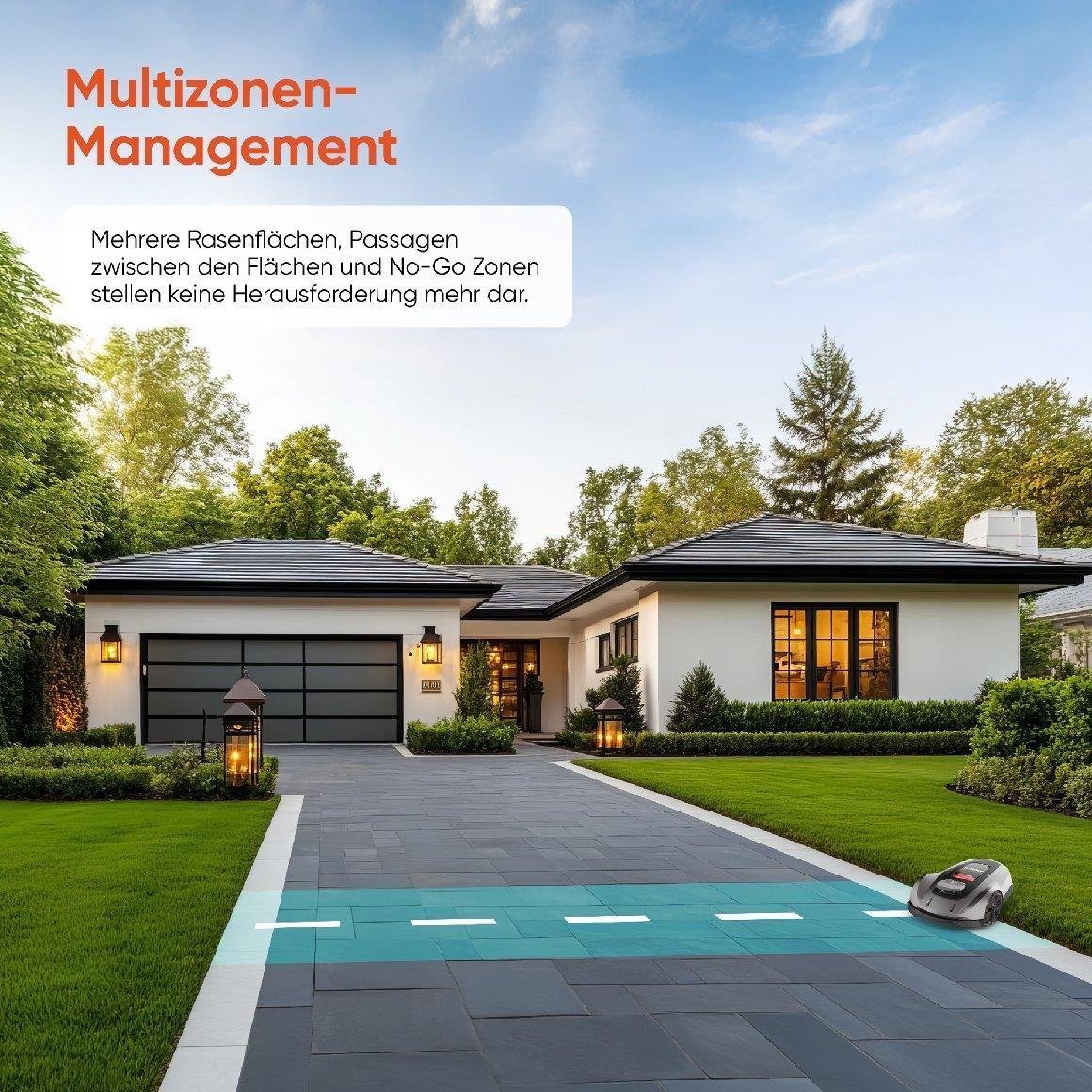 Sunseeker kabelloser Mähroboter Elite X3 PLUS - für mittlere Rasenflächen